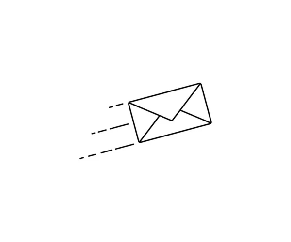 Nachrichtensymbol Mail Oder Nachrichtenschild Für Piktogramme Logo Kunstillustration Website Apps — Stockvektor