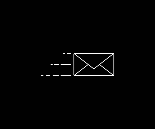 Message Icon Symbol Email Eller Nyheder Tegn Piktogram Logo Kunst – Stock-vektor