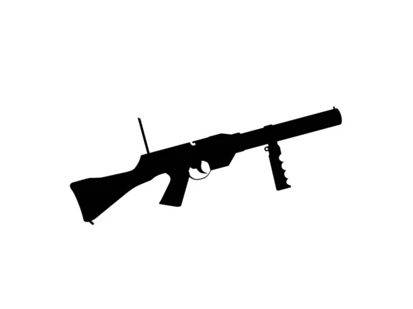 Silhueta Arma Arma Para Logotipo Pictograma Ilustração Arte Site Elemento —  Vetores de Stock