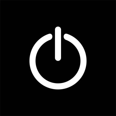 Piktogram, Resim Çizimi, Logo, Uygulamalar, Web sitesi veya Grafik Tasarım Elemanı için Güç Düğmesi Kapatma İşareti. Vektör İllüstrasyonu