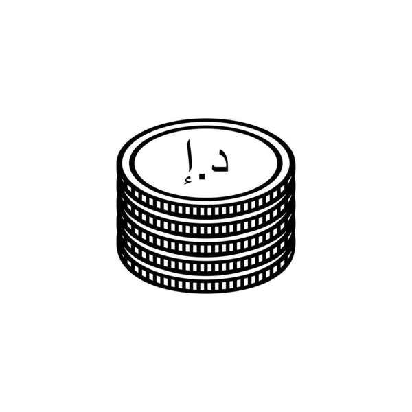 Birleşik Arap Emirlikleri Uea Para Birimi Aed Işareti Birleşik Arap — Stok Vektör