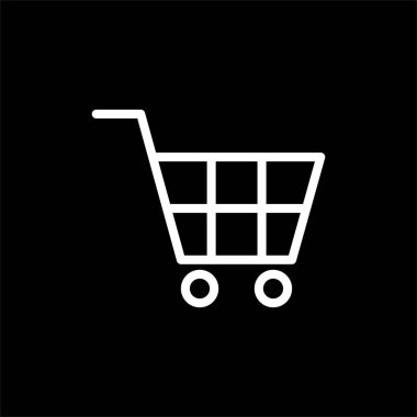 Simge Simgesi, Piktogram, Logo, Web Sitesi, Uygulamalar, Sanat Resimleri veya Grafik Tasarım Elemanı için Trolley İşareti. Vektör İllüstrasyonu