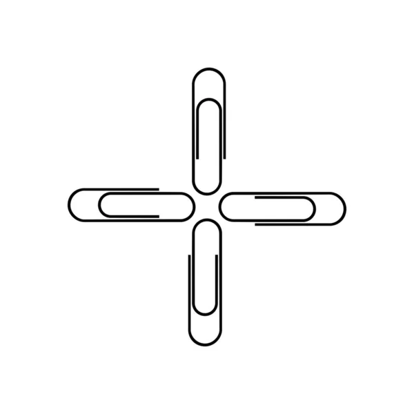 Sylwetka Spinacza Piktogramów Ilustracji Sztuki Aplikacji Stron Internetowych Logo Lub — Wektor stockowy