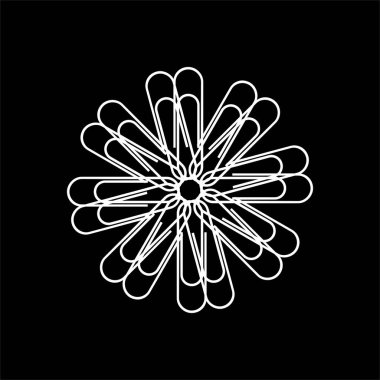 Dekorasyon, Süsleme, Logo, Web Sitesi, Sanat Resimleri veya Grafik Tasarım Elemanından Yapılan Sanatsal Çember Şekli. Vektör İllüstrasyonu 