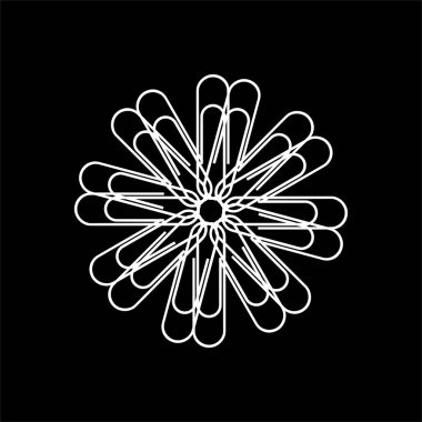 Dekorasyon, Süsleme, Logo, Web Sitesi, Sanat Resimleri veya Grafik Tasarım Elemanından Yapılan Sanatsal Çember Şekli. Vektör İllüstrasyonu 