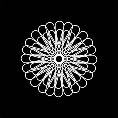 Dekorasyon, Süsleme, Logo, Web Sitesi, Sanat Resimleri veya Grafik Tasarım Elemanından Yapılan Sanatsal Çember Şekli. Vektör İllüstrasyonu 