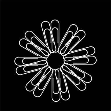 Dekorasyon, Süsleme, Logo, Web Sitesi, Sanat Resimleri veya Grafik Tasarım Elemanından Yapılan Sanatsal Çember Şekli. Vektör İllüstrasyonu 