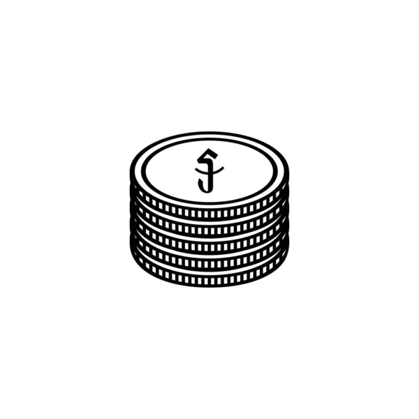 Καμπότζη Νόμισμα Εικονίδιο Σύμβολο Καμποτζιανό Riel Ζώδιο Khr Εικονογράφηση Διανύσματος — Διανυσματικό Αρχείο
