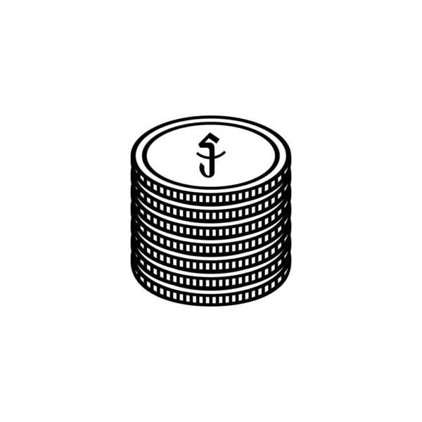 Kambodja Valuta Ikon Symbol Kambodjanska Riel Khr Tecknet Vektor Illustration — Stock vektor