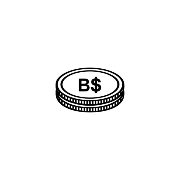 Brunei Darussalam Symbole Icône Monnaie Dollar Brunei Signe Bnd Illustration — Image vectorielle