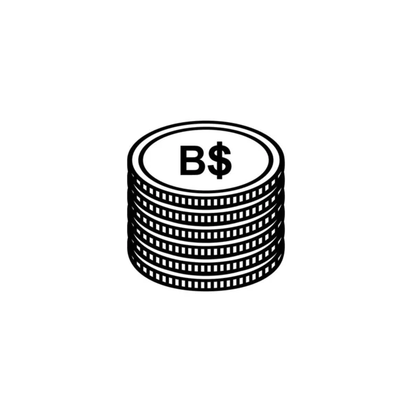 Brunei Darussalam Valuta Pictogram Symbool Brunei Dollar Bnd Teken Vector — Stockvector