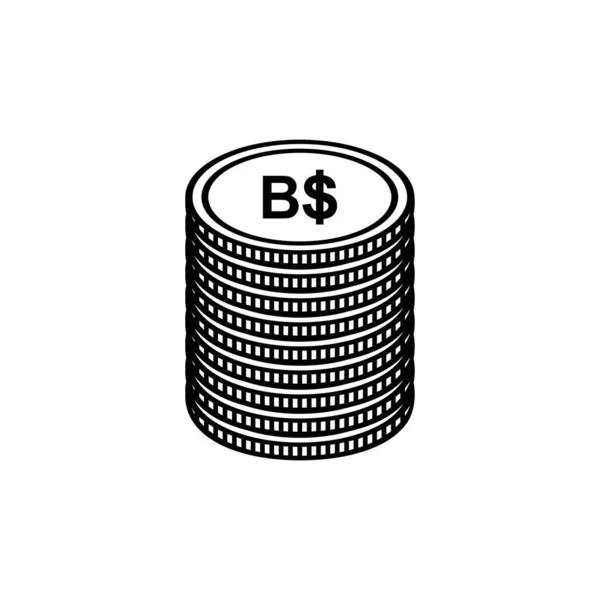 Brunei Darussalam Symbol Ikony Walut Brunei Dollar Znak Bnd Ilustracja — Wektor stockowy