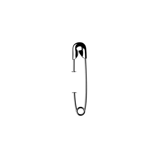 Turvallisuus Pin Siluetti Art Kuvitus Logo Verkkosivusto Sovellukset Pictogram Tai — vektorikuva