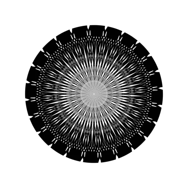 Ozdobné Motivy Vzor Kruh Tvarované Pro Dekoraci Motivy Vzor Zdobené — Stockový vektor