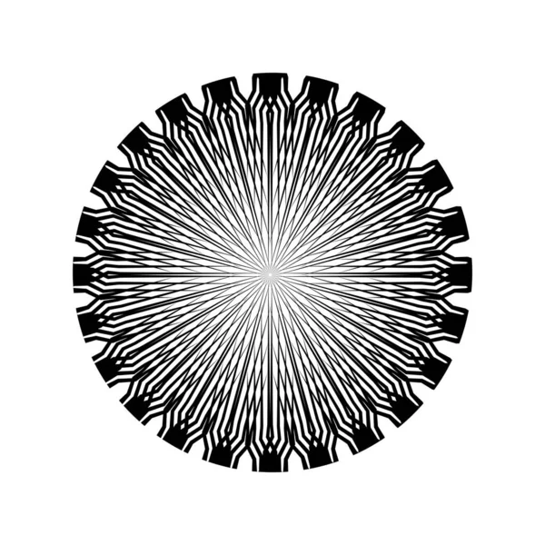 Ornamental Motifs Pattern Circle Shaped Decoration Motifs Pattern Ornate Background — Stock Vector