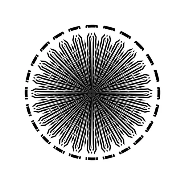 Ornamentale Motive Muster Kreis Form Für Dekoration Motive Muster Ornate — Stockvektor