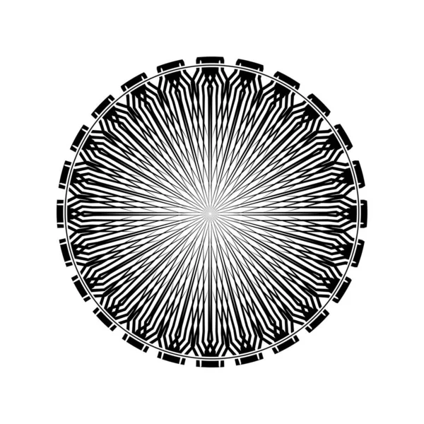 Ornamental Motifs Pattern Circle Shaped Voor Decoratie Motieven Patroon Ornate — Stockvector