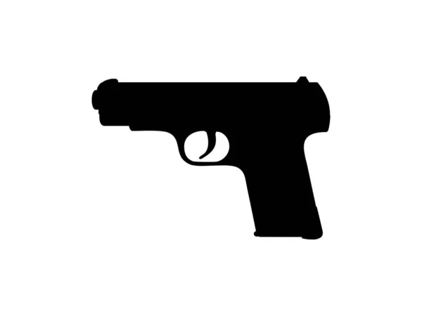 Pistolet Silhouette Pistolet Pour Illustration Art Logo Pictogramme Site Web — Image vectorielle