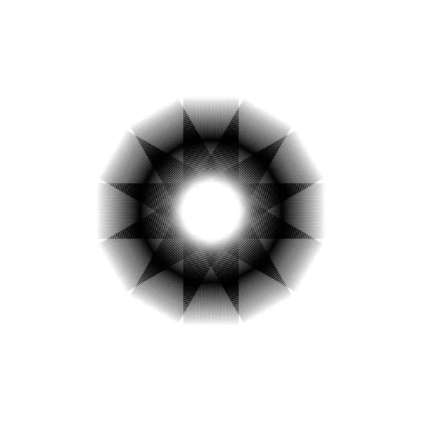 Circle Shape Decoration Orgent Motifs Pattern Graphic Design Element 구성으로 — 스톡 벡터