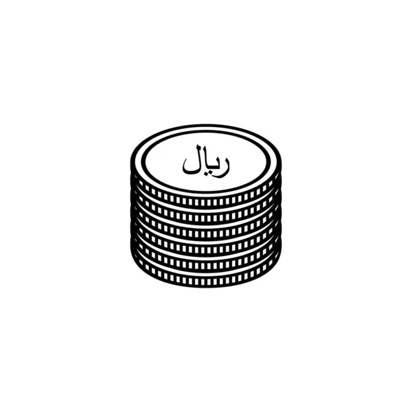 Rial Sign Também Conhecido Como Riyal Sign Icon Symbol Pictogram —  Vetores de Stock