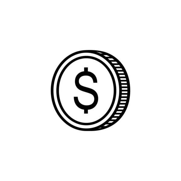 Σύμβολο Εικονίδιο Δολάριο Σύμβολο Usd Εικονογράφηση Διανύσματος — Διανυσματικό Αρχείο
