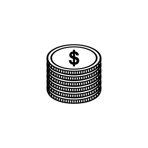 Símbolo Ícone Dólar Sinal Usd Ilustração Vetorial —  Vetores de Stock