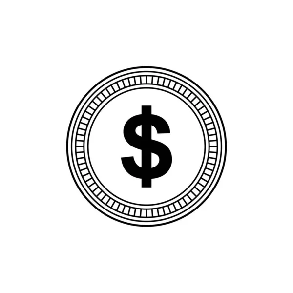 Símbolo Ícone Dólar Sinal Usd Ilustração Vetorial — Vetor de Stock