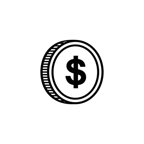 Símbolo Del Icono Del Dólar Signo Del Usd Ilustración Vectorial — Vector de stock