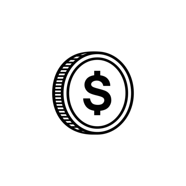 Dollar Icon Symbool Usd Teken Vector Illustratie — Stockvector