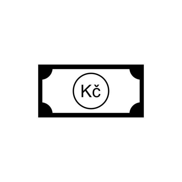 Czech Currency Icon Symbol Czech Koruna Czk Sign Ilustração Vetorial —  Vetores de Stock