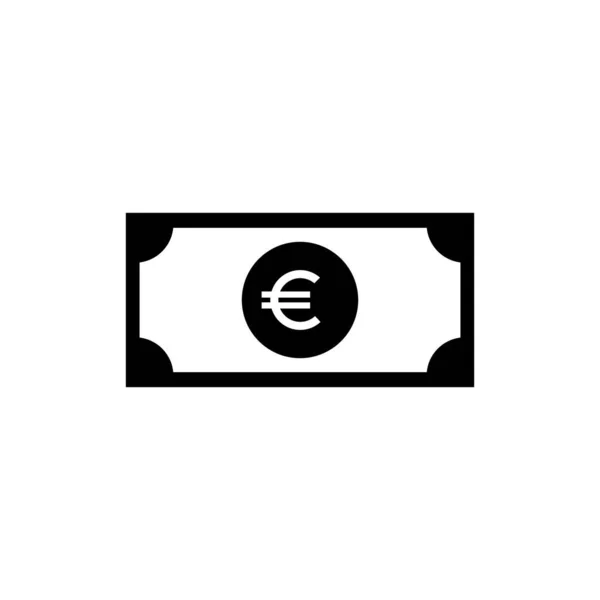 Simbolo Icona Valuta Euro Segno Euro Illustrazione Vettoriale — Vettoriale Stock