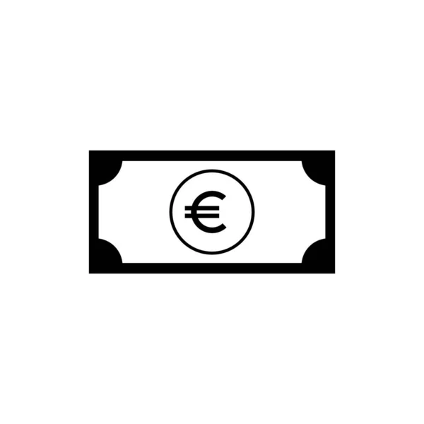 Euro Currency Icon Symbol Euro Sign Vector Illustration — Stock Vector