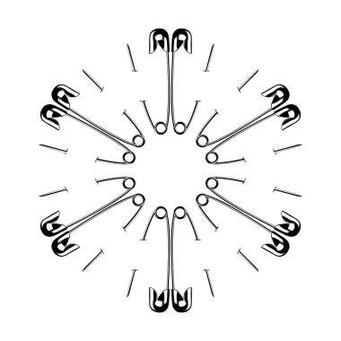 Dekorasyon, Süsleme, Logo, Web Sitesi, Sanat Resimleri veya Grafik Tasarım Elemanından Yapılan Sanatsal Çember Şekli. Vektör İllüstrasyonu 