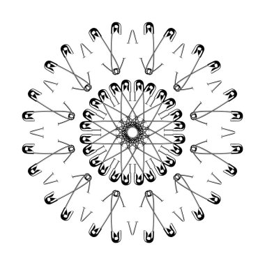 Dekorasyon, Süsleme, Logo, Web Sitesi, Sanat Resimleri veya Grafik Tasarım Elemanından Yapılan Sanatsal Çember Şekli. Vektör İllüstrasyonu 