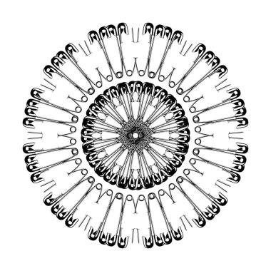 Dekorasyon, Süsleme, Logo, Web Sitesi, Sanat Resimleri veya Grafik Tasarım Elemanından Yapılan Sanatsal Çember Şekli. Vektör İllüstrasyonu 