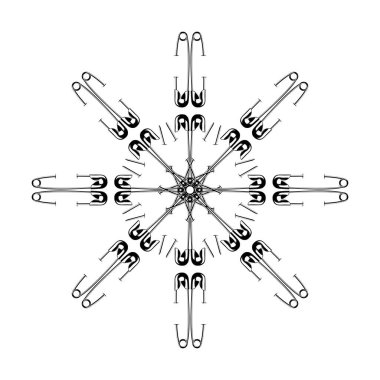 Dekorasyon, Süsleme, Logo, Web Sitesi, Sanat Resimleri veya Grafik Tasarım Elemanından Yapılan Sanatsal Çember Şekli. Vektör İllüstrasyonu 