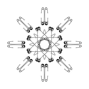 Dekorasyon, Süsleme, Logo, Web Sitesi, Sanat Resimleri veya Grafik Tasarım Elemanından Yapılan Sanatsal Çember Şekli. Vektör İllüstrasyonu 