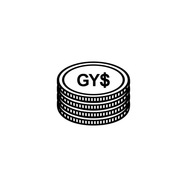 stock vector Guyana Currency, Guyanaese Dollar Icon, GYD Sign. Vector Illustration