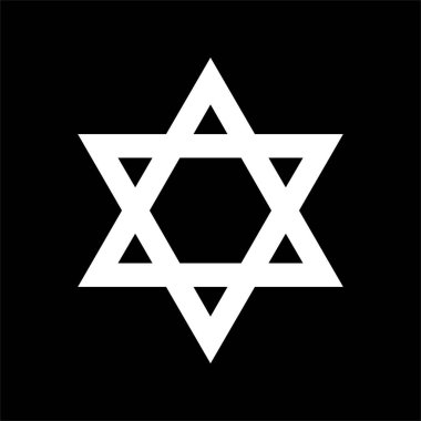 The Star of David is a generally recognized symbol of both Jewish identity and Judaism. Vector Illustration clipart