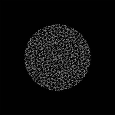 Abstract Line Motifs Pattern Circle-Shape. Ornamental Decoration for Interior, Exterior, Carpet, Textile, Garment, Cloth, Silk, Tile, Plastic, Paper, Wrapping, Wallpaper, Pillow, Sofa, Background, Ect. Vector Illustration