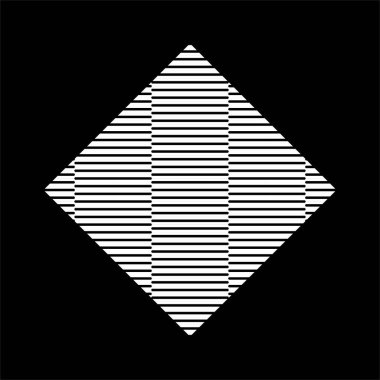 Optical Lines Motif Pattern. Contemporary Decoration for Interior, Exterior, Carpet, Textile, Garment, Cloth, Silk, Tile, Plastic, Paper, Wrapping, Wallpaper, Pillow, Sofa, Background, Ect. Vector Illustration