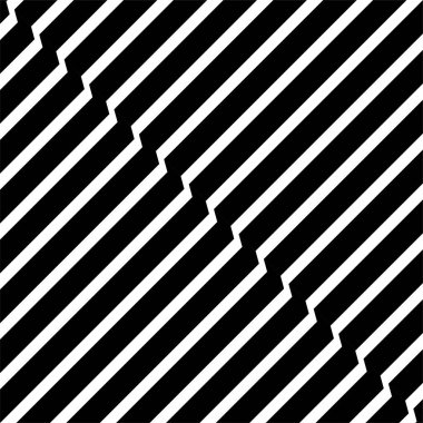Optical Lines Motif Pattern. Contemporary Decoration for Interior, Exterior, Carpet, Textile, Garment, Cloth, Silk, Tile, Plastic, Paper, Wrapping, Wallpaper, Pillow, Sofa, Background, Ect. Vector Illustration