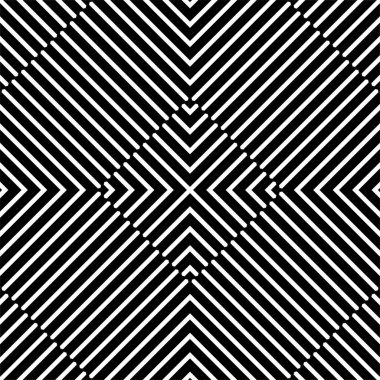 Optical Lines Motif Pattern. Contemporary Decoration for Interior, Exterior, Carpet, Textile, Garment, Cloth, Silk, Tile, Plastic, Paper, Wrapping, Wallpaper, Pillow, Sofa, Background, Ect. Vector Illustration