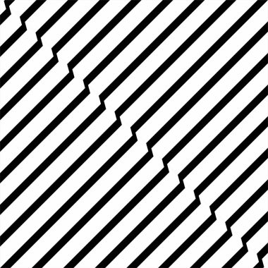 Optical Lines Motif Pattern. Contemporary Decoration for Interior, Exterior, Carpet, Textile, Garment, Cloth, Silk, Tile, Plastic, Paper, Wrapping, Wallpaper, Pillow, Sofa, Background, Ect. Vector Illustration