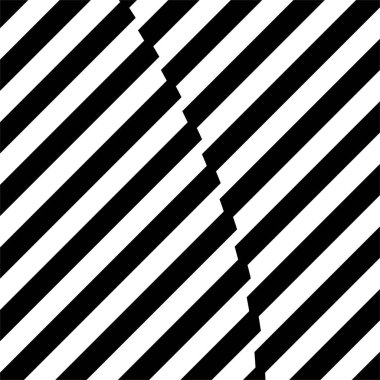 Stripes Lines Motifs Pattern. Optical Illusion Decoration for Interior, Exterior, Carpet, Textile, Garment, Cloth, Silk, Tile, Plastic, Paper, Wrapping, Wallpaper, Pillow, Sofa, or Background. Vector Illustration