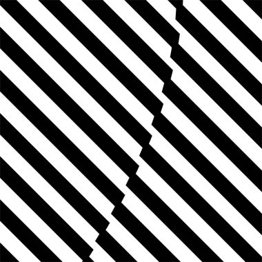 Stripes Lines Motifs Pattern. Optical Illusion Decoration for Interior, Exterior, Carpet, Textile, Garment, Cloth, Silk, Tile, Plastic, Paper, Wrapping, Wallpaper, Pillow, Sofa, or Background. Vector Illustration