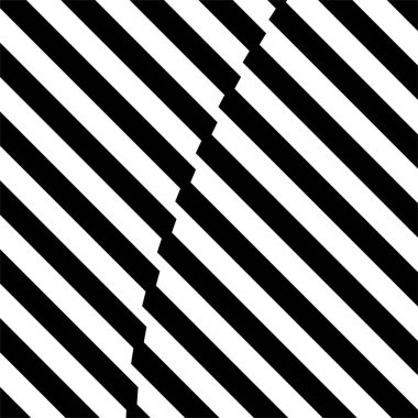 Stripes Lines Motifs Pattern. Optical Illusion Decoration for Interior, Exterior, Carpet, Textile, Garment, Cloth, Silk, Tile, Plastic, Paper, Wrapping, Wallpaper, Pillow, Sofa, or Background. Vector Illustration