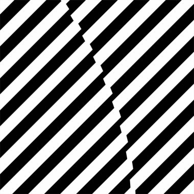Stripes Lines Motifs Pattern. Optical Illusion Decoration for Interior, Exterior, Carpet, Textile, Garment, Cloth, Silk, Tile, Plastic, Paper, Wrapping, Wallpaper, Pillow, Sofa, or Background. Vector Illustration