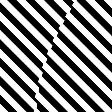 Stripes Lines Motifs Pattern. Optical Illusion Decoration for Interior, Exterior, Carpet, Textile, Garment, Cloth, Silk, Tile, Plastic, Paper, Wrapping, Wallpaper, Pillow, Sofa, or Background. Vector Illustration