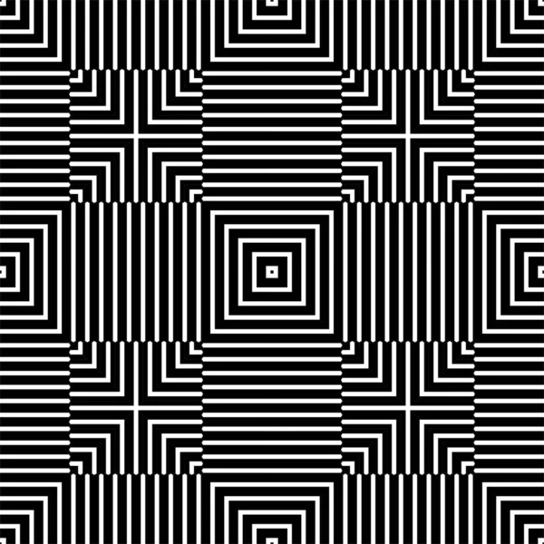 Optical Lines Motif Pattern. Contemporary Decoration for Interior, Exterior, Carpet, Textile, Garment, Cloth, Silk, Tile, Plastic, Paper, Wrapping, Wallpaper, Pillow, Sofa, Background, Ect. Vector Illustration